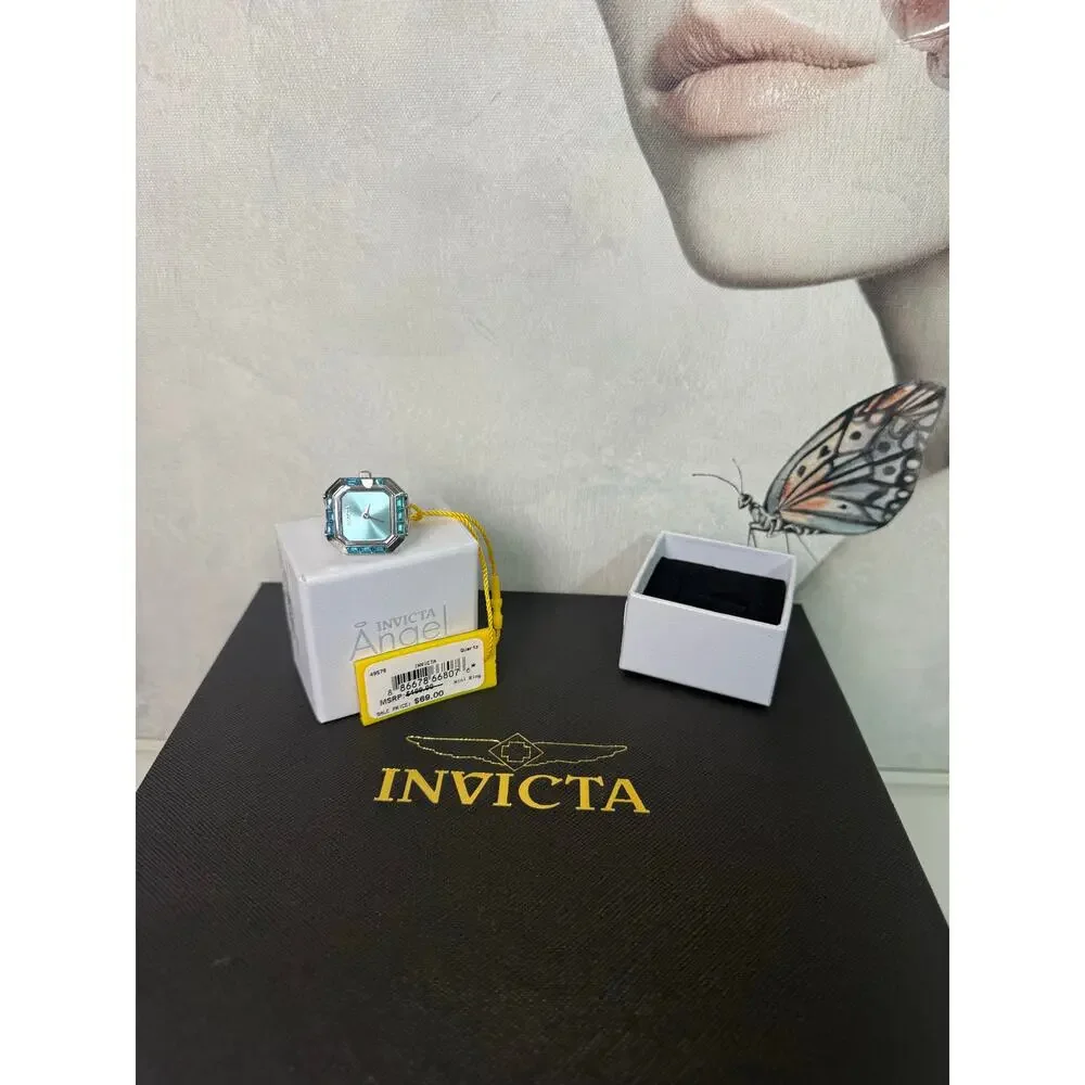 Invicta Mini Angel Women's Ring Watch - 21.5mm. Silver (49579)